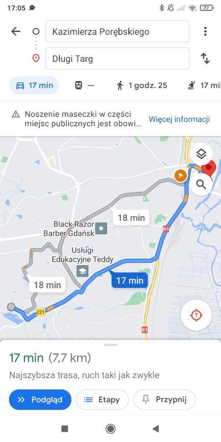 그단스크 Przytulna Kawalerka Z Ogrodem 아파트 외부 사진