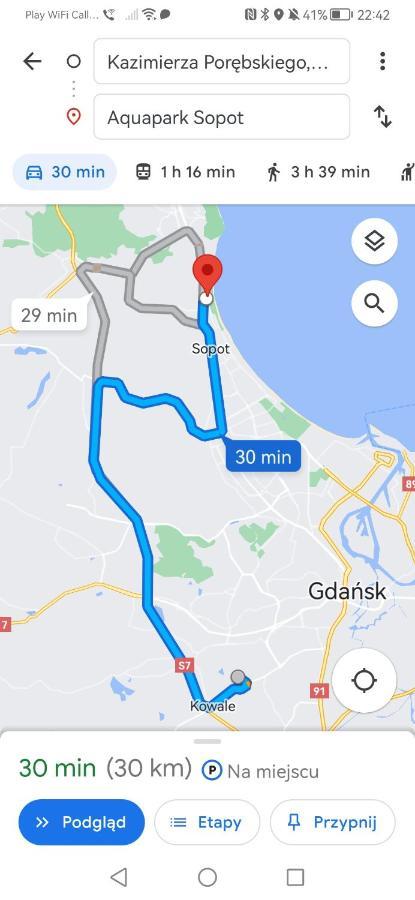 그단스크 Przytulna Kawalerka Z Ogrodem 아파트 외부 사진