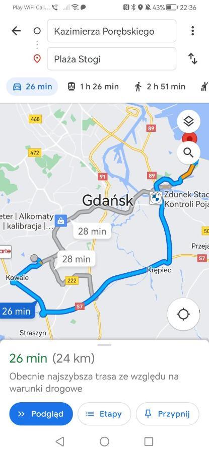 그단스크 Przytulna Kawalerka Z Ogrodem 아파트 외부 사진